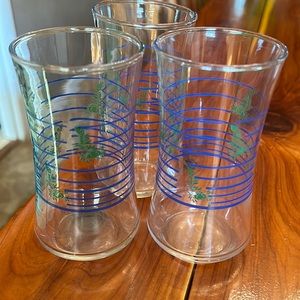 3-Vintage Drinking Glasses